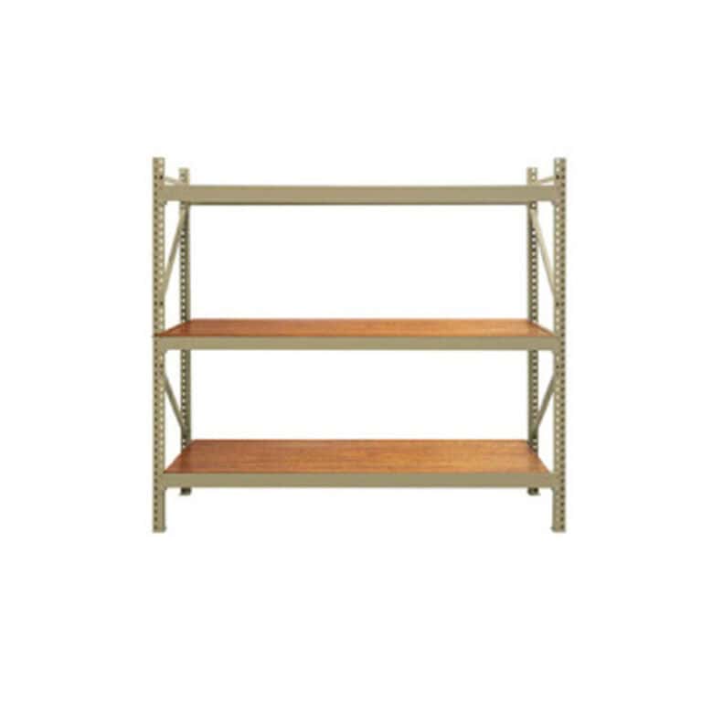 System 800 shelving with wood decks