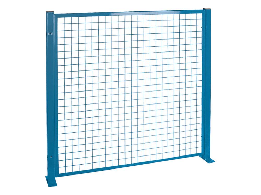 Blue wire mesh perimeter guard starter section KH945