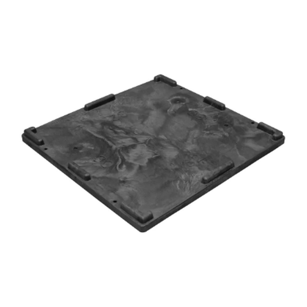 Moulded lid for collapsible bulk container
