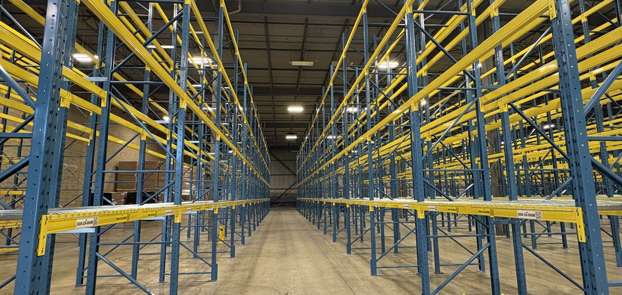 Recent JB Equipment pallet racking installation