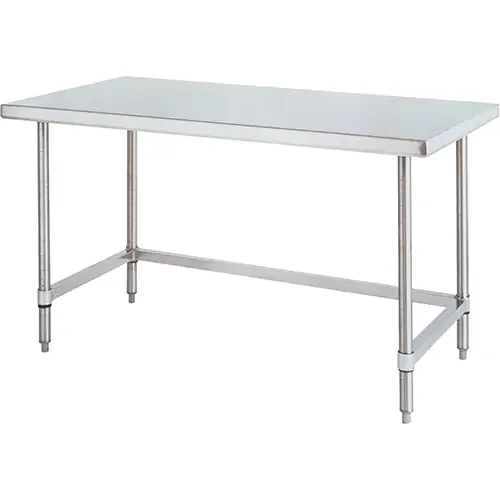 Heavy-Duty Stainless Steel Workbenche 3-sided frame 72 x 30 x 34