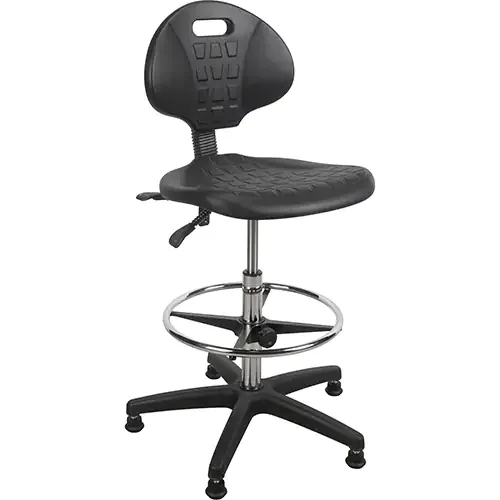 Heavy-Duty Polyurethane Ergonomic Stool no stationary glides
