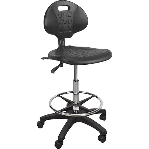 Heavy-Duty Polyurethane Ergonomic Stool no mobile casters