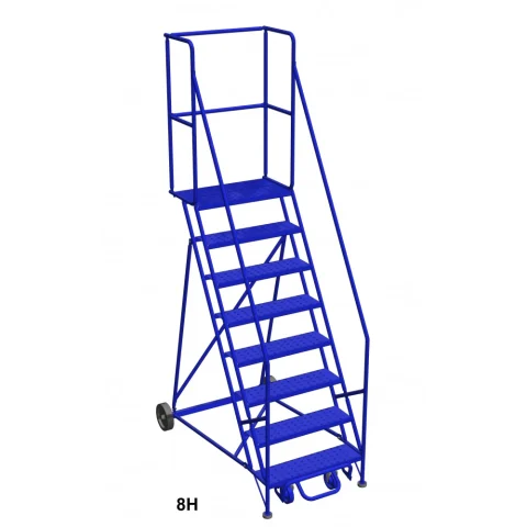 Model 8H rolling steel ladder