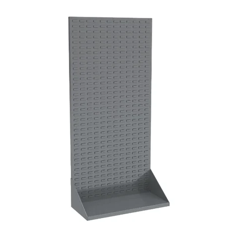 Single-sided louvered floor rack