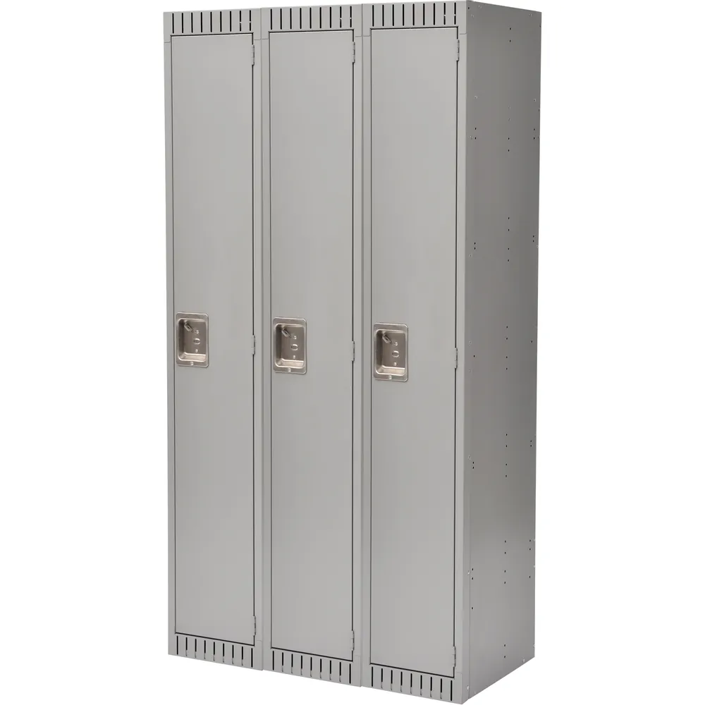 Magnetic Latch Steel Lockers JFBN462: tiers Single; bank of 3; overall w × d × h (in) 36 × 18 × 72