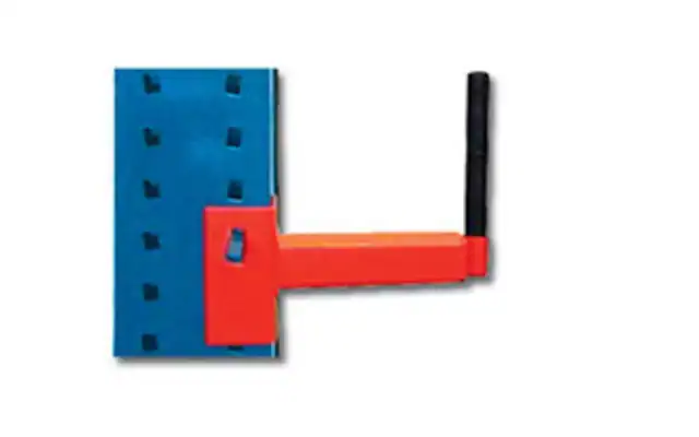 Cantilever arm with a removable vertical pipe stop