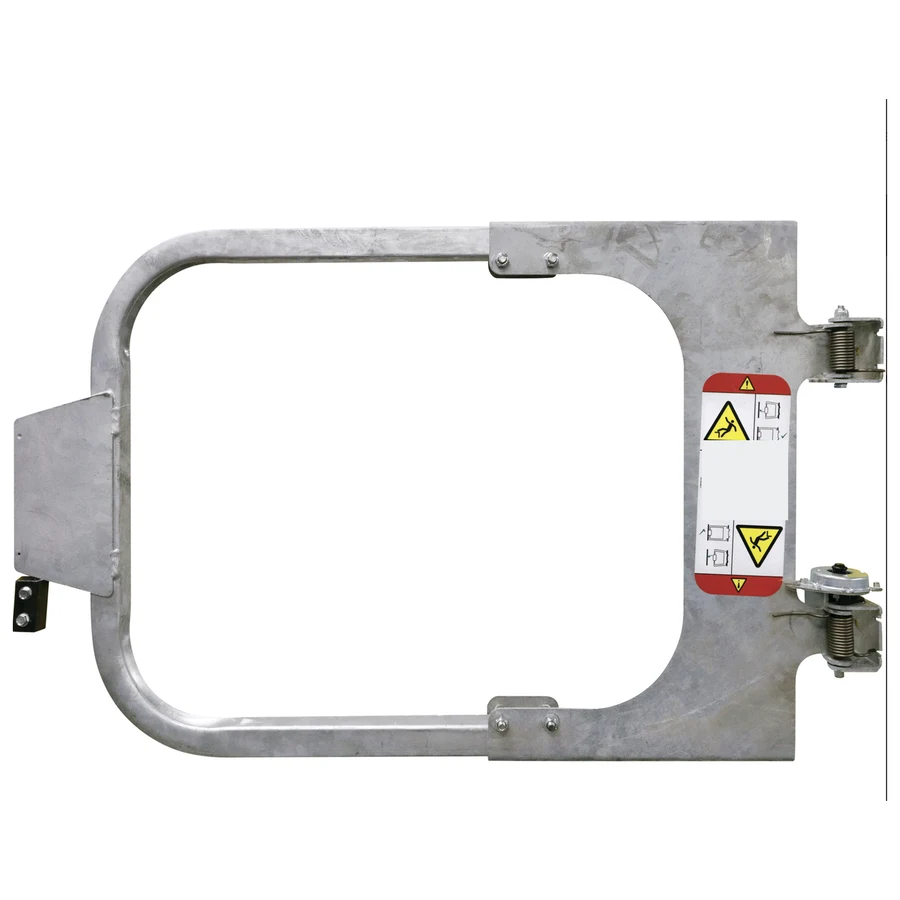 Hot-dipped galvanized self-closing ladder safety gate