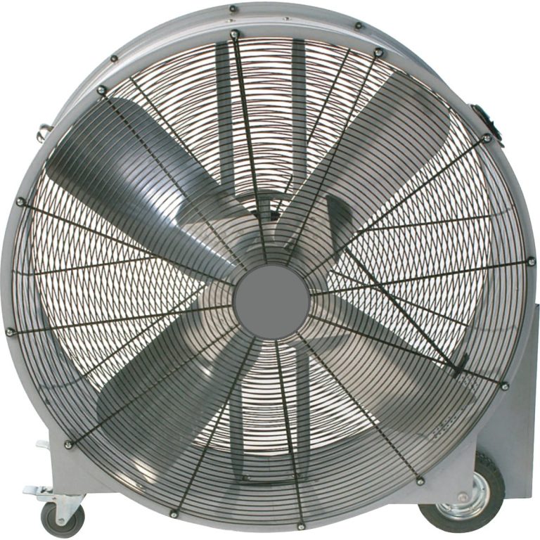 JEBA319 42 inch belt drive drum fan with swivel locking casters