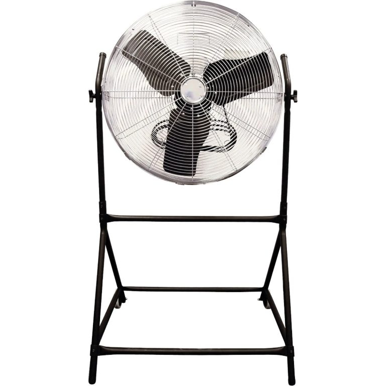 JEBA476 24 inch roll-about air fan on a cart