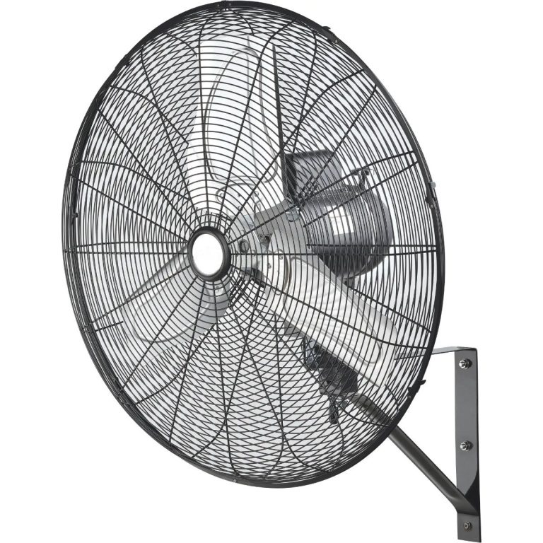 JEBA645 24 inch industrial-duty oscillating wall fan with enclosed motor