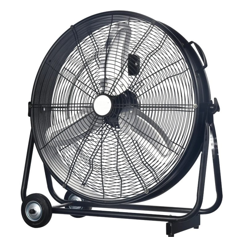 JEBA778 24 inch slim direct-drive drum fan on casters