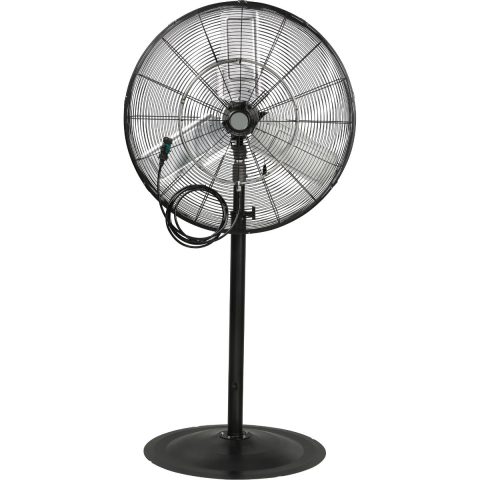 JEBA829 30 inch misting oscillating pedestal fan with misting hub