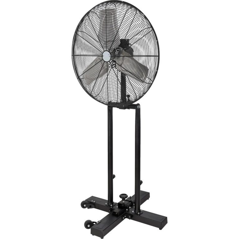 JEBB116 24 inch foldable pedestal fan on casters