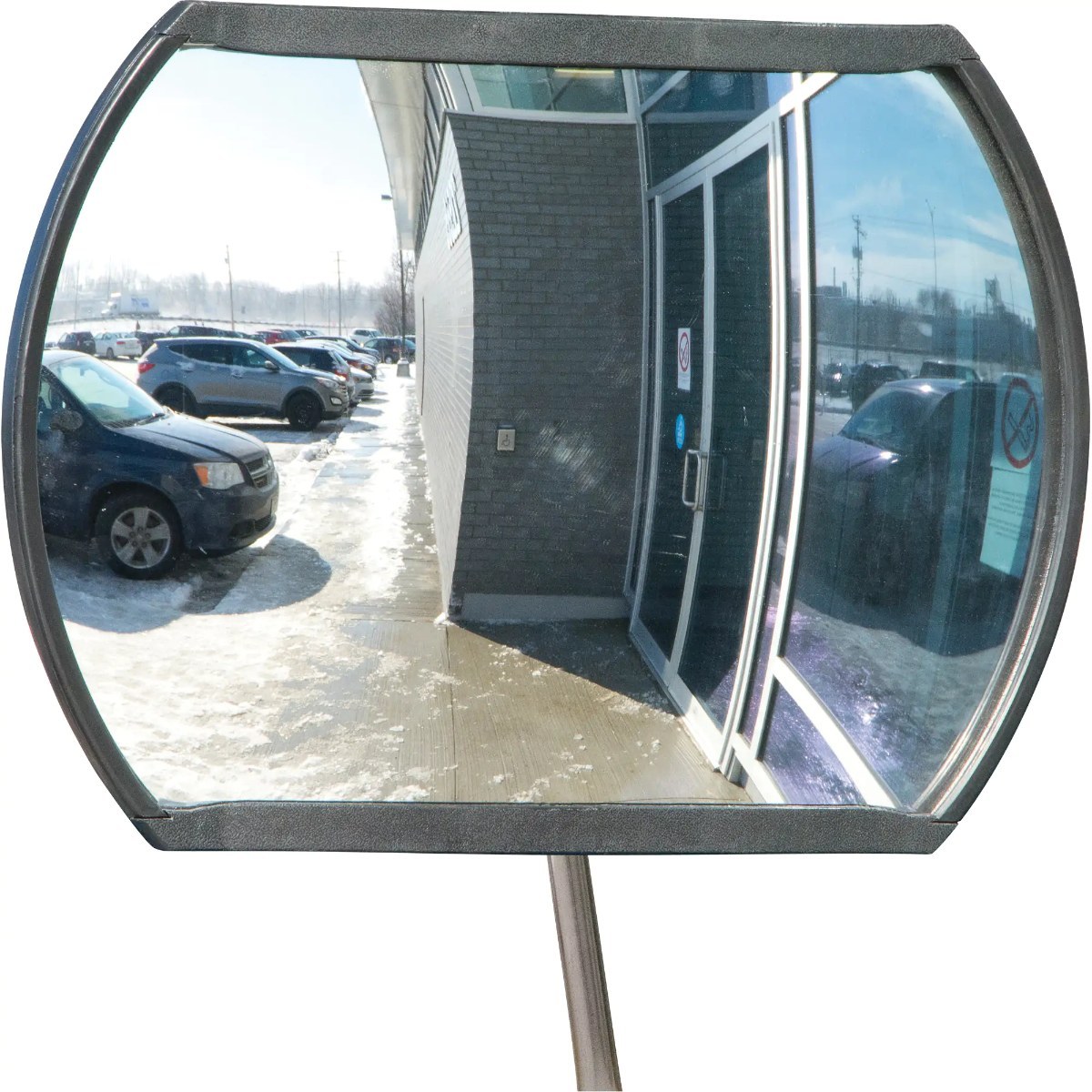 JSBDP528 roundtangular convex mirror with telescopic arm