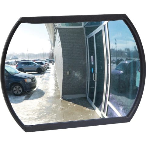 JSBGI557 roundtangular convex mirror with plastic back
