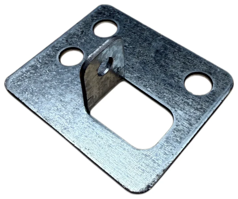 System 200 steel footplate with floor anchoring holes, part 200FP