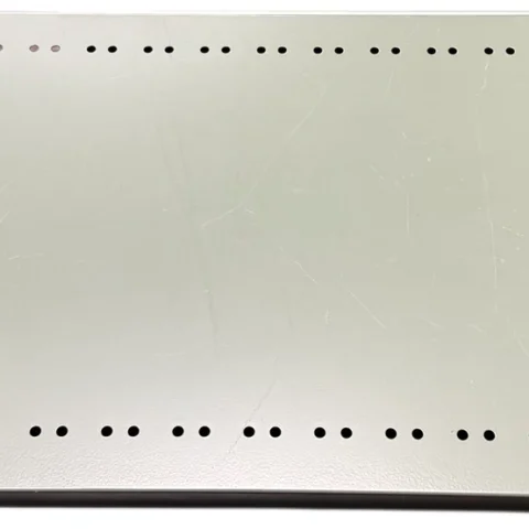 System 200 solid steel shelf with punched divider holes