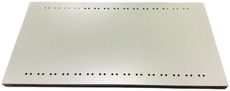 System 200 solid steel shelf with punched divider holes