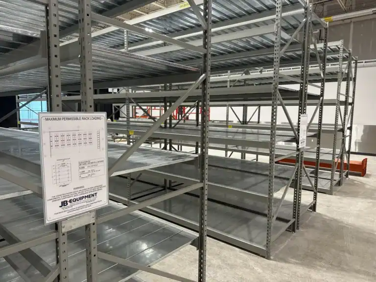 Installed System 800 shelving bays in a warehouse