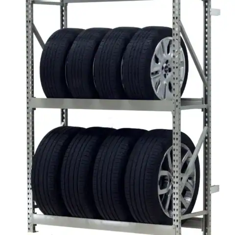 Wide span shelving configured for tire storage