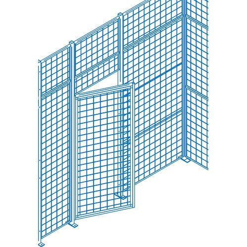Wire partition swing door diagram