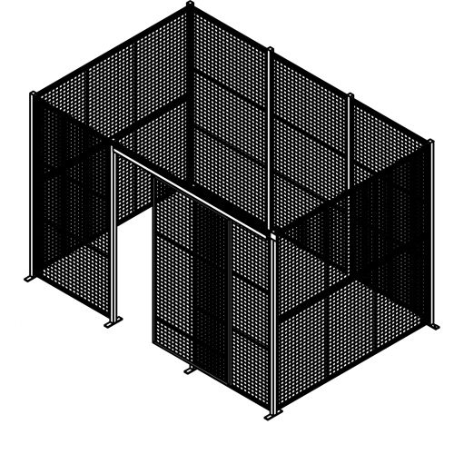 Type A wire partition enclosure with 2 sides